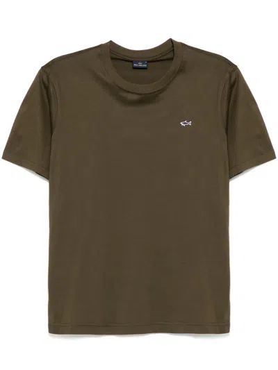 Paul & Shark Logo T-shirt In Green