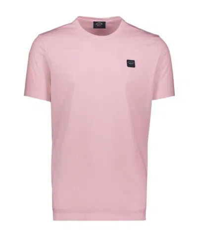 Paul & Shark Logo T-shirt In Pink