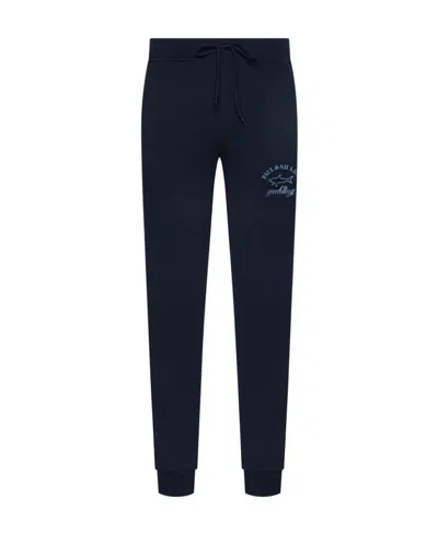 Paul & Shark Logo Track Pants In Black