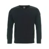 Paul & Shark Logo V-neck Knitted Sweater In Black