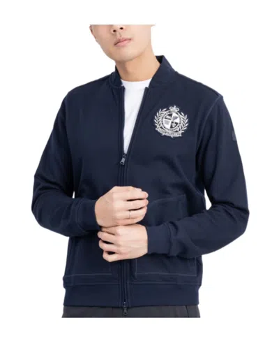 Paul & Shark Logo Zipper Sweater In Black
