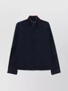 Paul & Shark Navy Blue Jacket With Two-way Zip In Blue