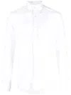 Paul & Shark Long-sleeve Linen Shirt In White