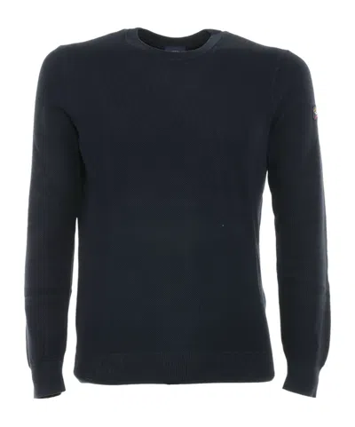Paul & Shark Long-sleeve Organic-cotton Jumper In Black