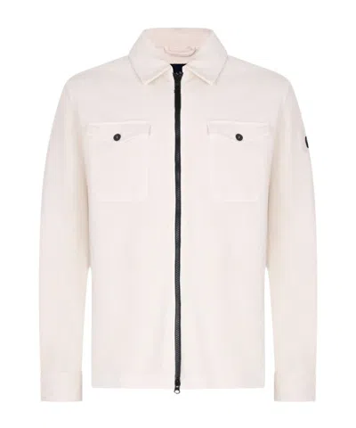 Paul & Shark Long-sleeved Casual Jacket In Cream
