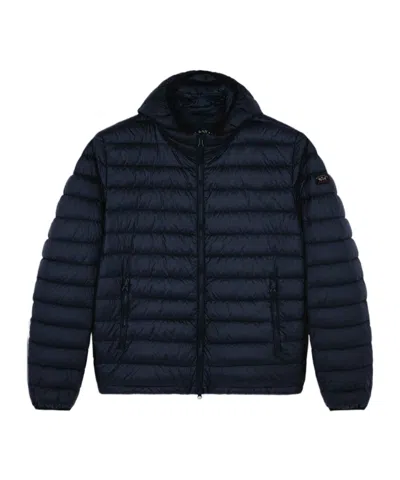 Paul & Shark Long-sleeved Down Jacket In Black