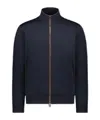 Paul & Shark Long-sleeved Knitted Cardigan In Black