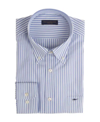 Paul & Shark Long-sleeved Shirt In Blue