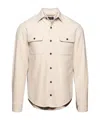 Paul & Shark Long-sleeved Shirt Jacket In Light Beige