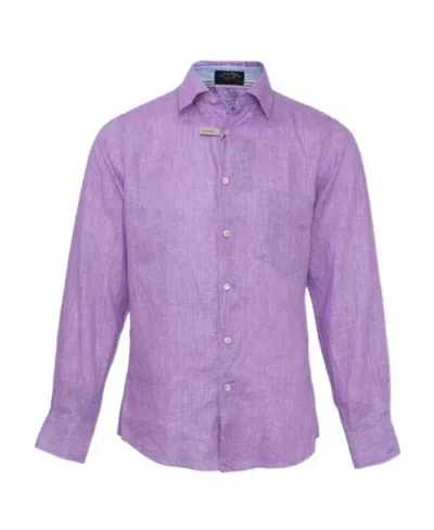 Paul & Shark Long-sleeved Shirt In Purple