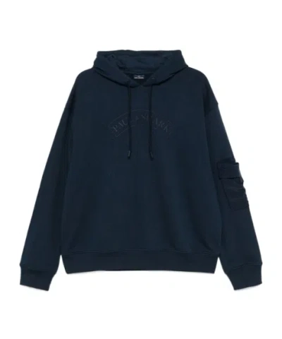 PAUL & SHARK RUBBERISED-LOGO HOODIE