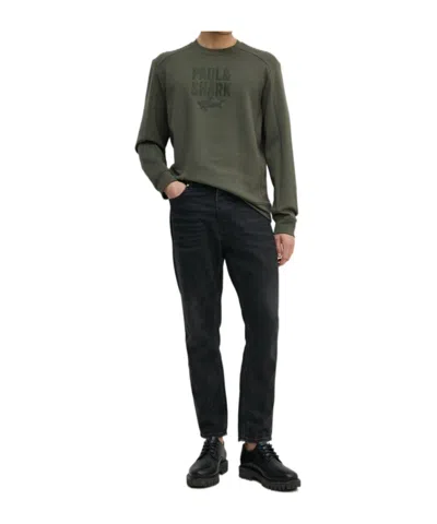 Paul & Shark Long-sleeved Sweater In Black