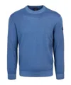 Paul & Shark Crewneck In Light Blue Extrafine Wool In Blue