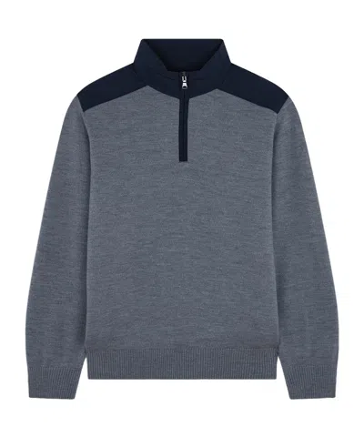 Paul & Shark Wool Sweater With Typhoon Insert In Gray