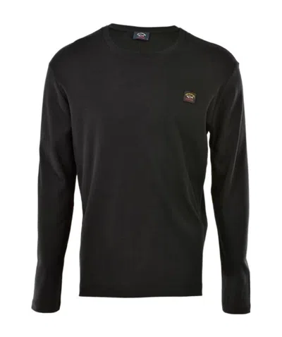 Paul & Shark Long Sleeved T-shirt In Black