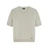 Paul & Shark Maglia Girocollo In Fresco Cotone In Beige