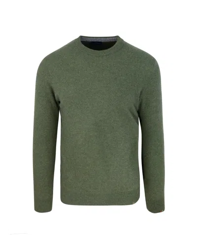 Paul & Shark Sharrk Green Label Crew Neck Sweater In Green