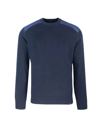 Paul & Shark Maglia In Fresco Cotone Blu In Black