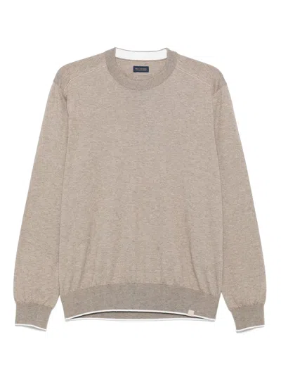 Paul & Shark Mélange-effect Sweatshirt In Neutrals