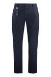 Paul & Shark Blue Chinos In Dynamic Stretch Fabric In Black