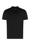 Paul & Shark Polo With Side Slits And Zip In Black