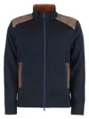 Paul & Shark Men's High Collar Zipped Cardigan In Blue