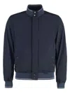 Paul & Shark Men's Nylon Bomber Jacket In Blue