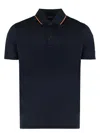 Paul & Shark Men's Short Sleeve Cotton Polo Shirt In Blue