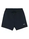 Paul & Shark Moon-badge Swim Shorts In Blue