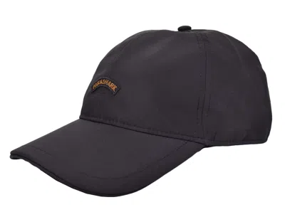 Paul & Shark Moon Badge Tech Baseball Cap Black In Navy