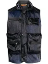 Paul & Shark Multi-pocket Design Gilet In Blau