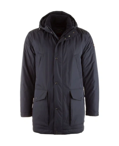 Paul & Shark Navy Blue Collar Cotton Suit In Black