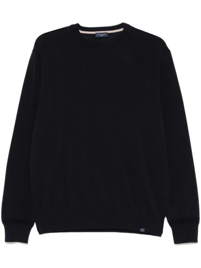 PAUL & SHARK NAVY BLUE CREW NECK SWEATER