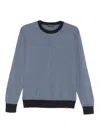 Paul & Shark Long Sleeve Sweater In Navy Blue