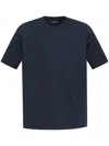 Paul & Shark Tone-on-tone Embroidery Cotton Jersey T-shirt Clothing In Navy Blue