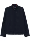 Paul & Shark Navy Blue Jacket With Two-way Zip In Navy Blue