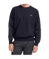 Paul & Shark Navy Blue Round-neck Logo Pullover In Black