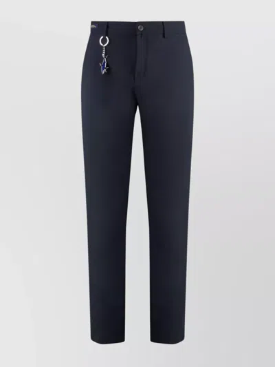 Paul & Shark Nylon Technical Pants Featuring Keychain Detail In Blue