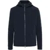 Paul & Shark Hooded Shell Jacket In Blue