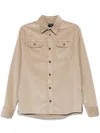 Paul & Shark Corduroy Shirt In Nude & Neutrals