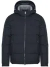 Paul & Shark Padded Hooded Jacket In 蓝色