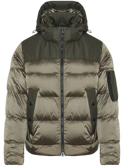 Paul & Shark Paul &amp; Shark Iridescent Re-goose Down Jacket In Khaki