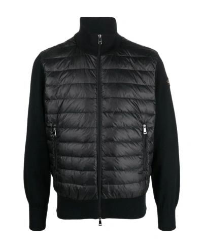 PAUL & SHARK PADDED-PANEL KNITTED JACKET