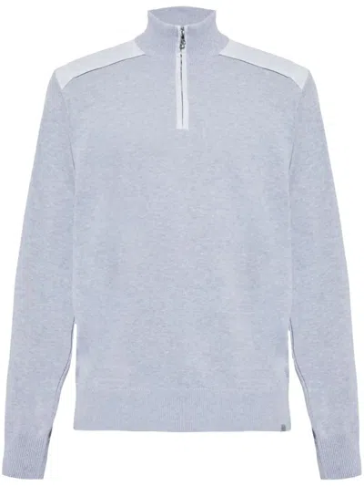 Paul & Shark Panel-detail Jumper In Grey
