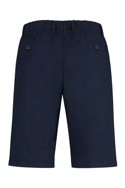 Paul & Shark Cotton Bermuda Shorts In Blue