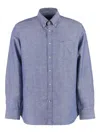 Paul & Shark Logo Long-sleeved Shirt In Blue