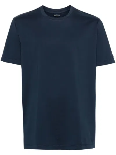 Paul & Shark Crew-neck Cotton T-shirt In Black