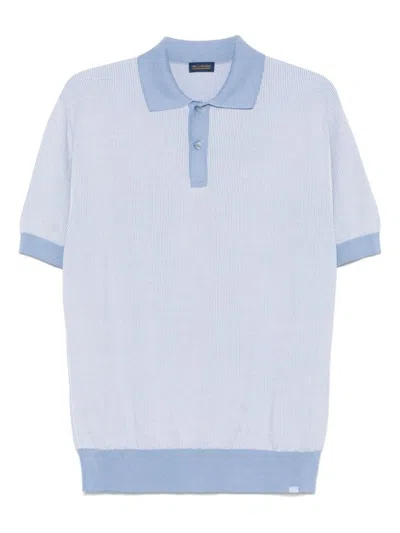 Paul & Shark Baby Blue Polo With Classic Collar And Button Fastening