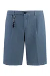 Paul & Shark Bermuda Shorts In Cotton In Blue