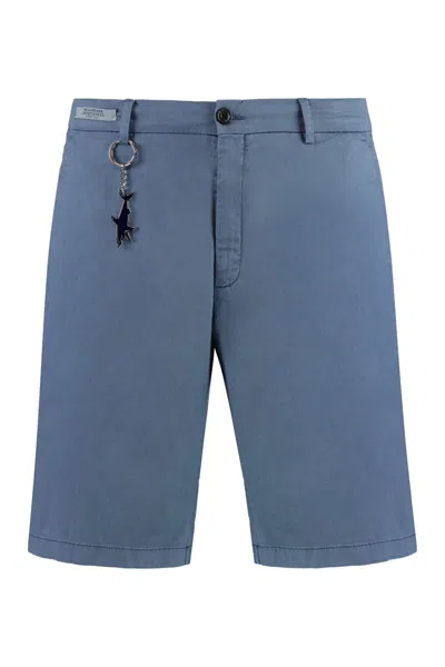 Paul & Shark Cotton Bermuda Shorts In Blue